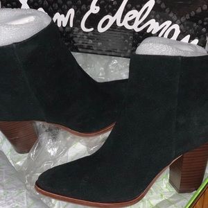 Sam Edelman Suede Black ‘Blake’ Bootie/Ankle Boot